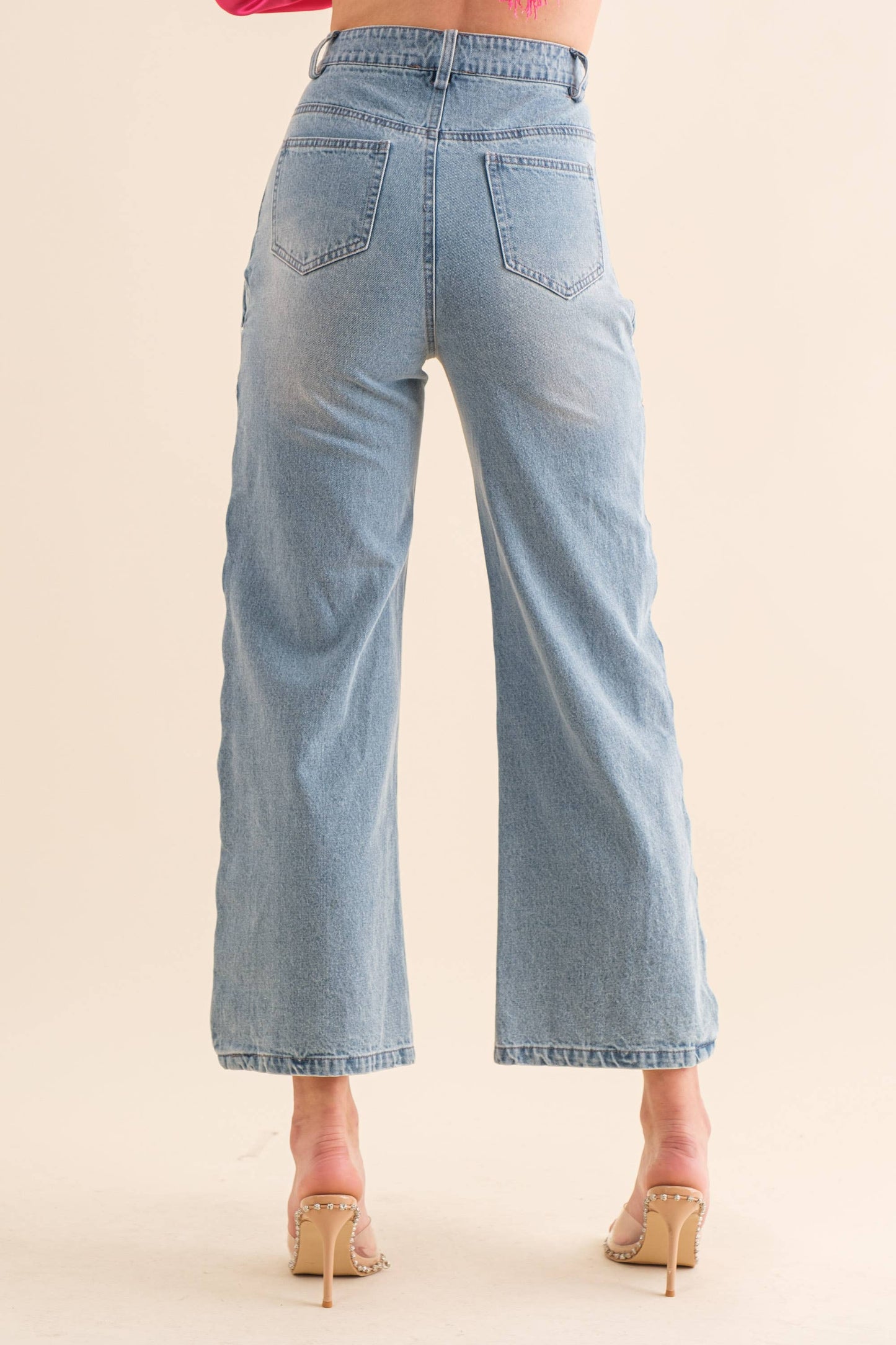 Pearl Detail Denim Jeans on