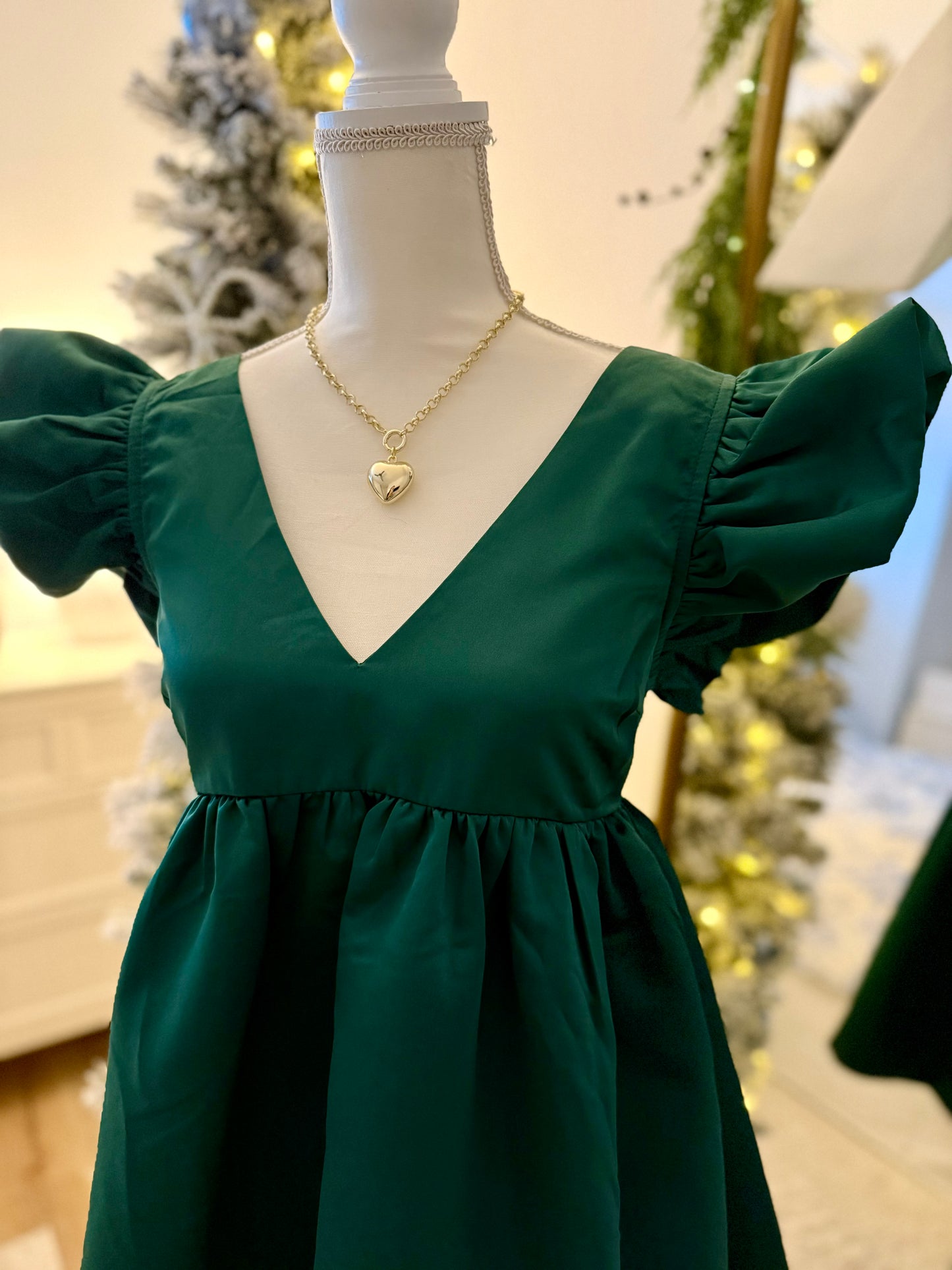 Home For the Holidays Satin Dress