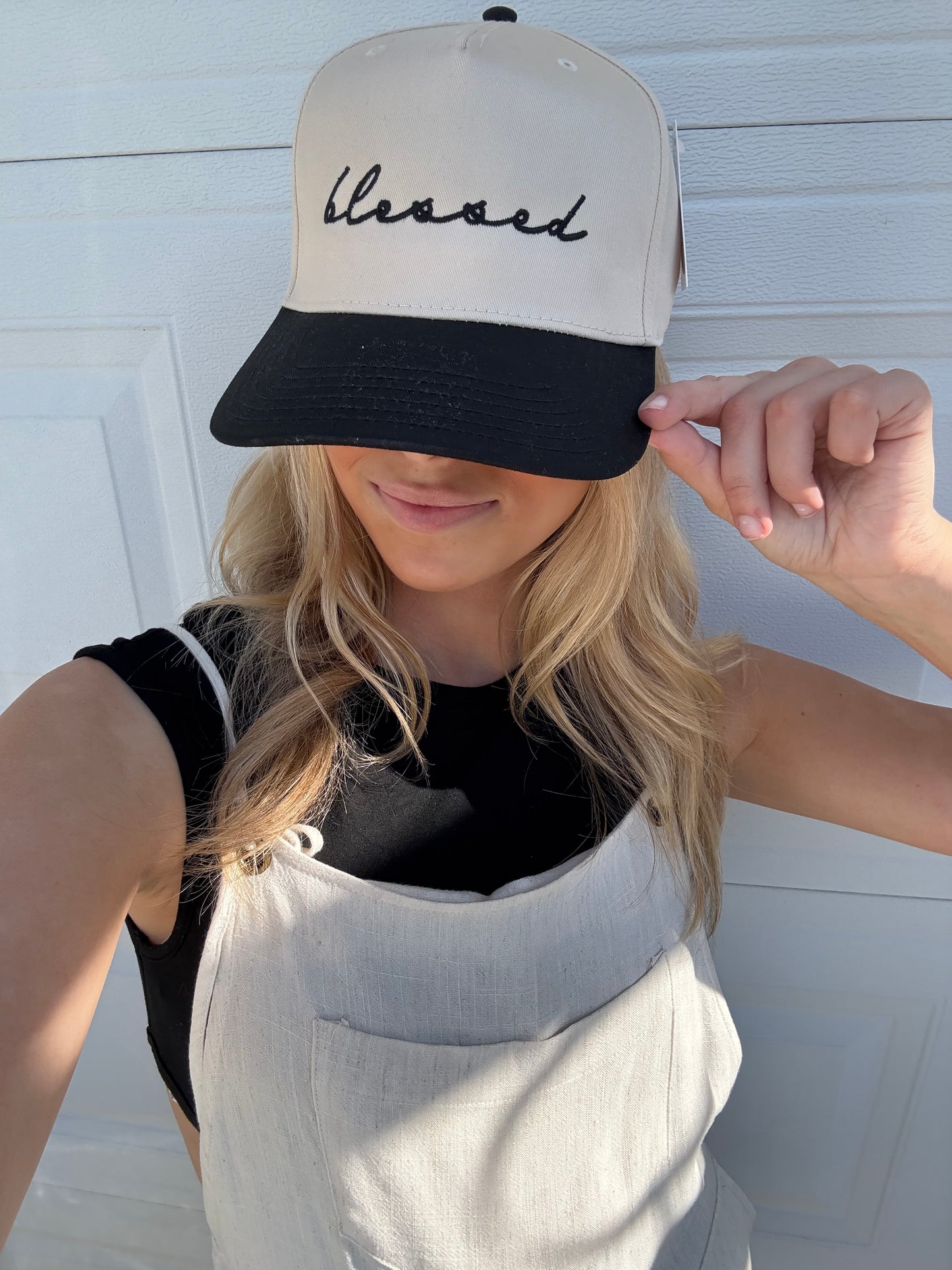 Blessed Trucker Hat in Black