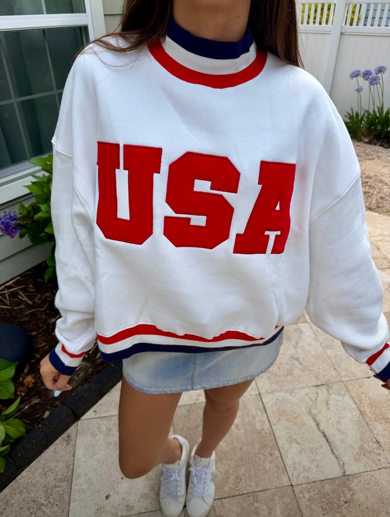 USA Mock Neck