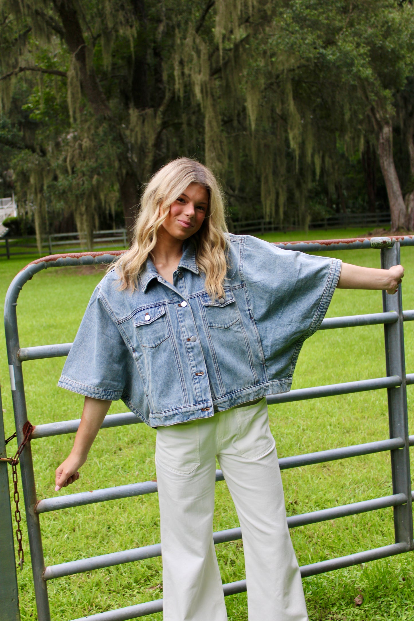 Driftwood Cape Denim Jacket