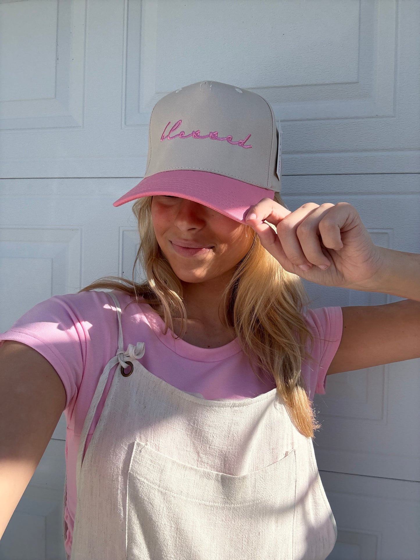 Blessed Vintage Hat in Pink