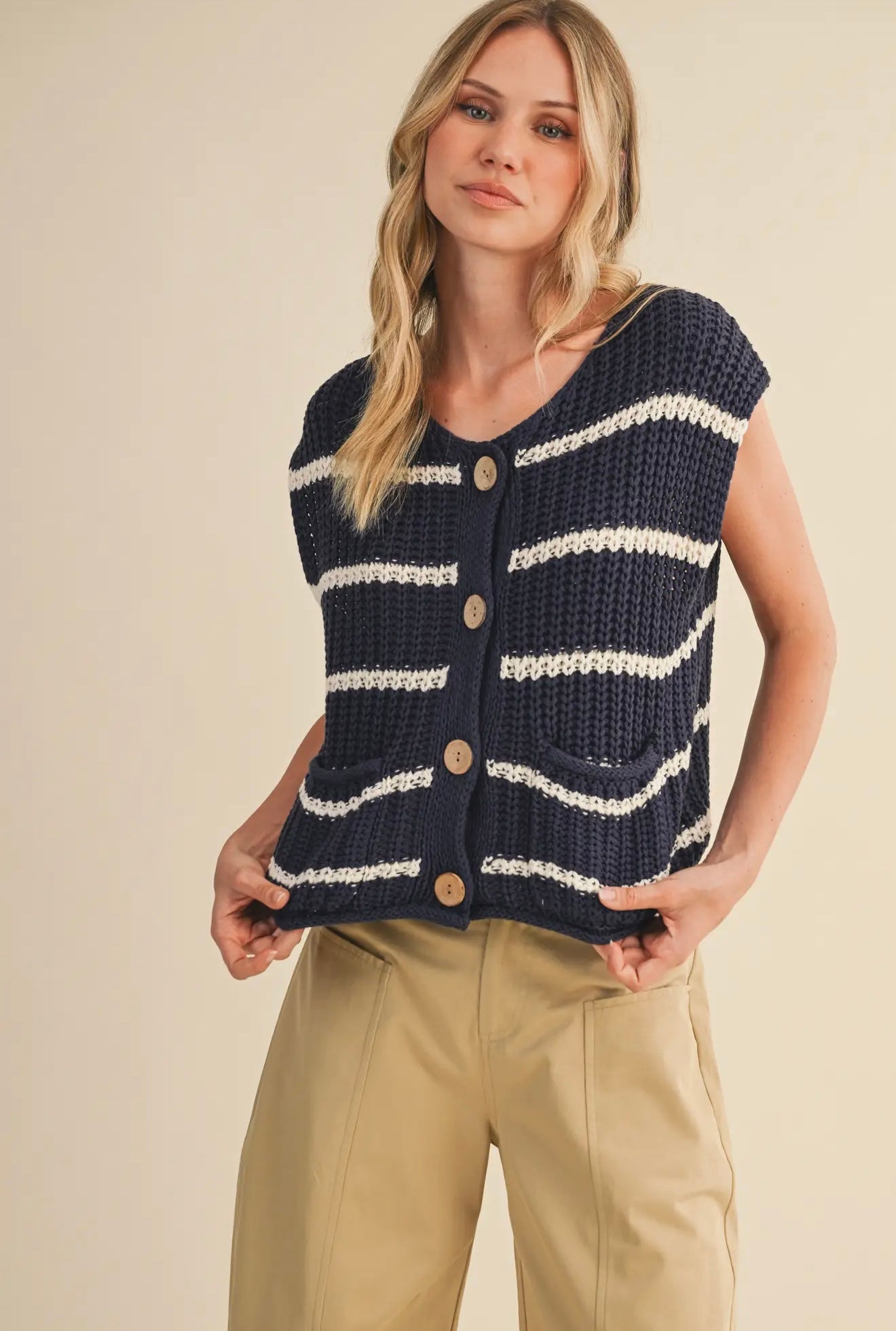 Blue Tide Knit Vest