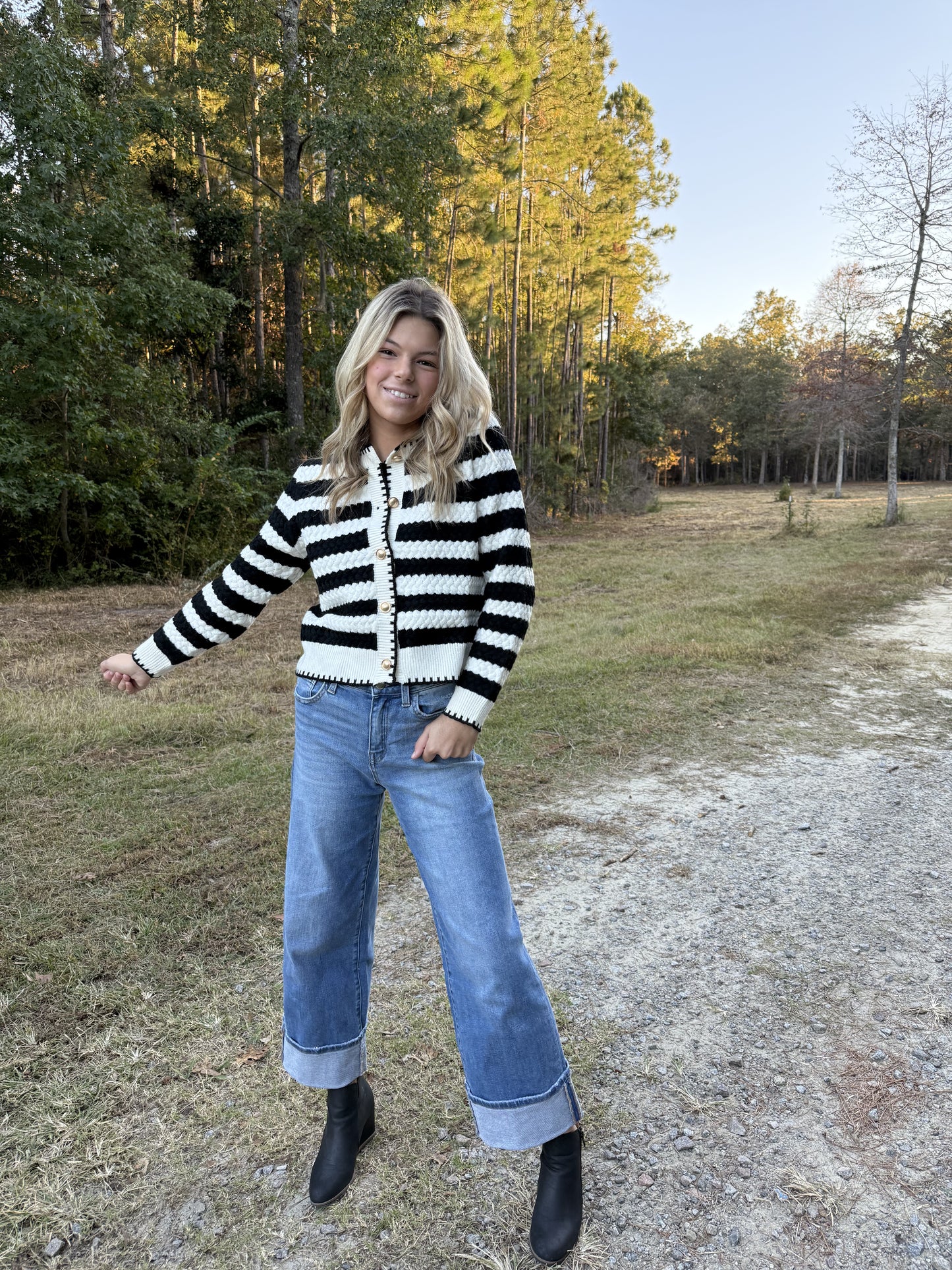 Uptown Striped Cardigan