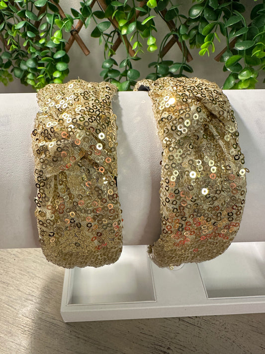 Gold Sequin Handband