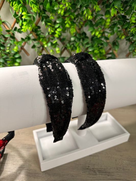 Black Sequin Handband