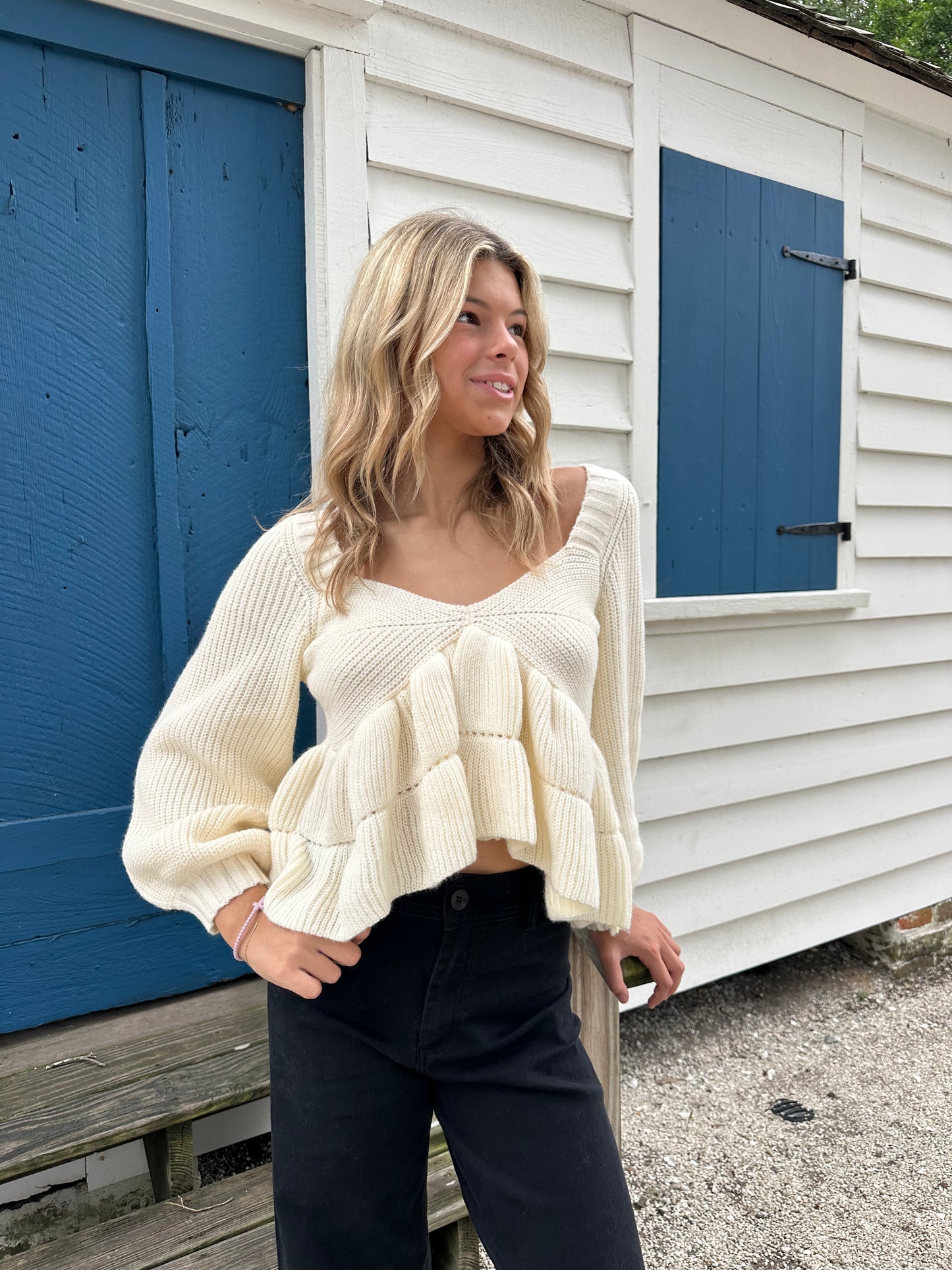 Timeless Ruffle Sweater