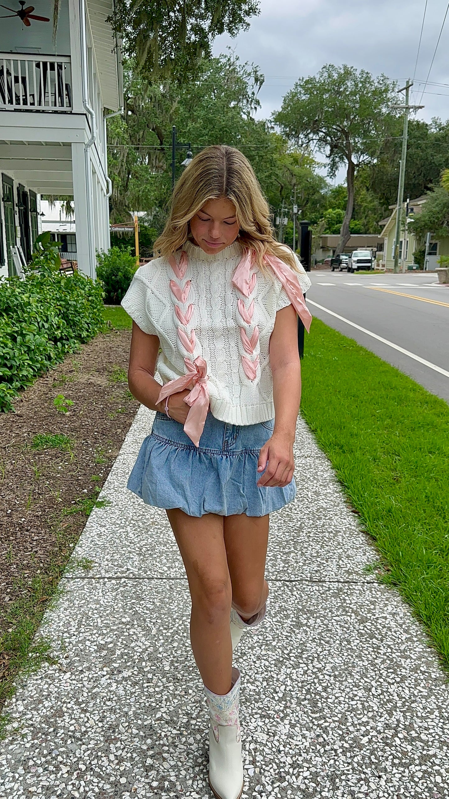 Eleanore Ribbon Detail Sweater