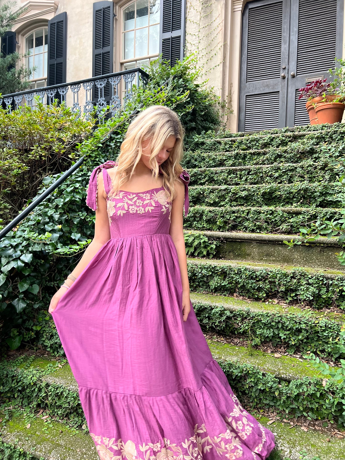 Enchanted Embroidered Maxi Dress