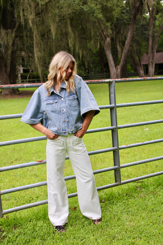 Driftwood Cape Denim Jacket