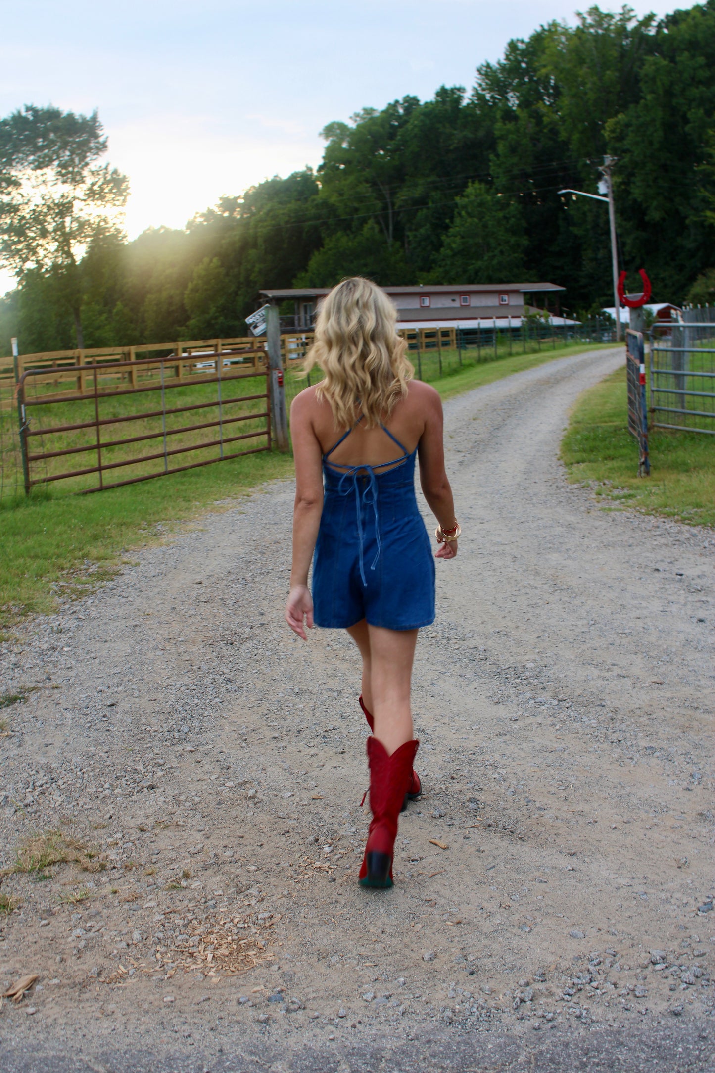 Sundown Denim Romper