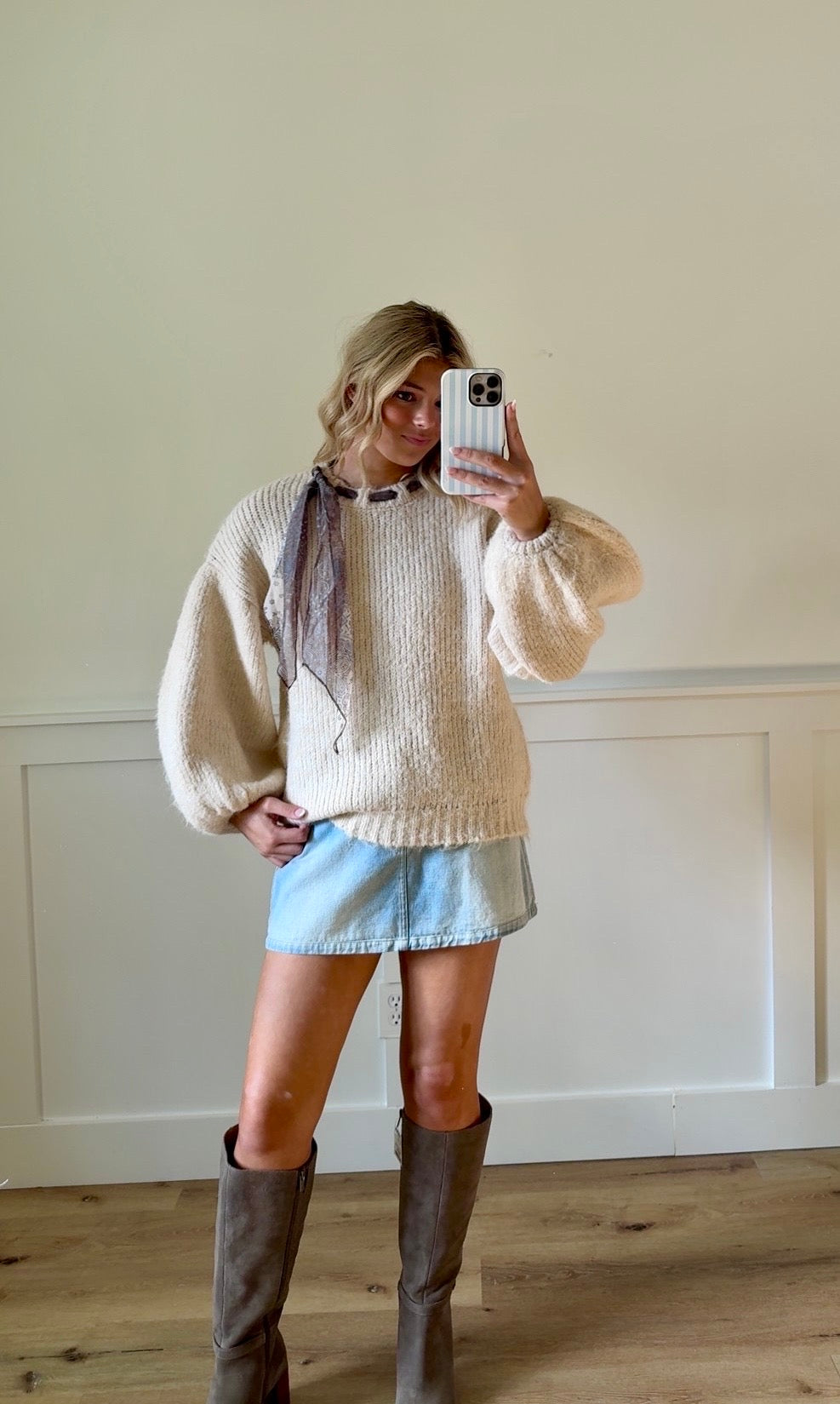 Everly Scarf Sweater