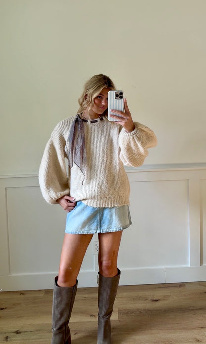 Everly Scarf Sweater