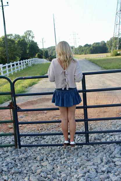 Bows In Such Reversible Sweater