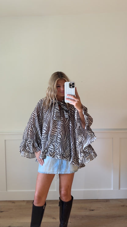 Wild at Heart Ruffle Blouse