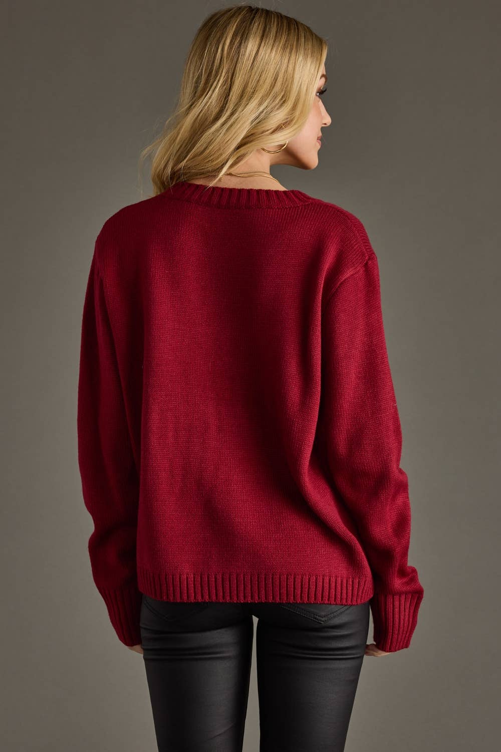 Game Day Sweater-Maroon