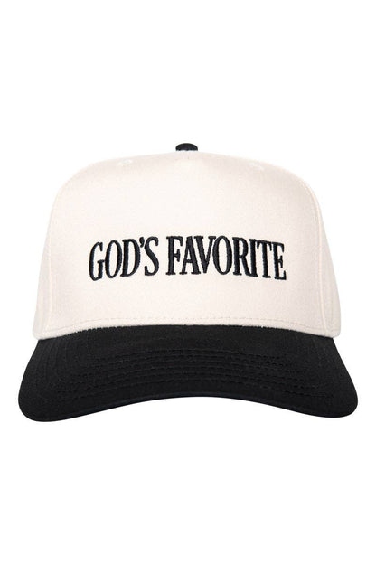 God's Favorite Easter Two-Toned Vintage Hat: Light Blue and Tan