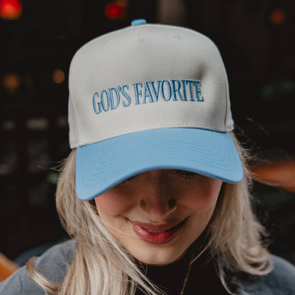 God's Favorite Easter Two-Toned Vintage Hat: Light Purple and Tan