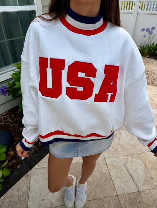 USA Mock Neck