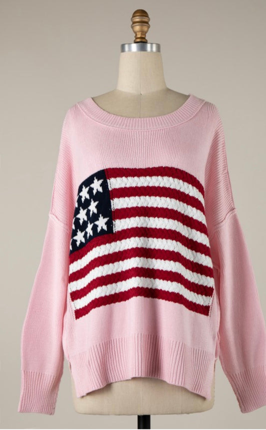 American Girl Lightweight Sweater in Pink