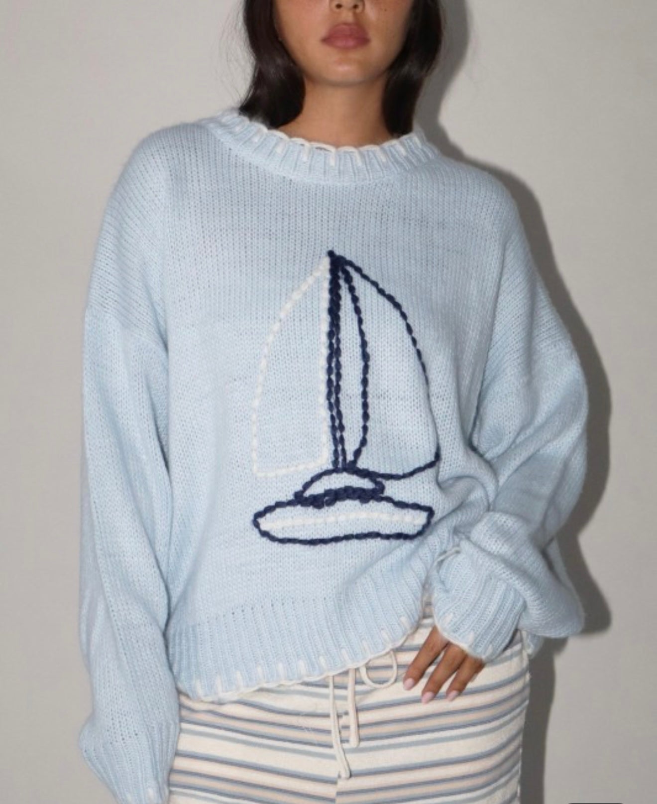 Sailboat Knit Sweater