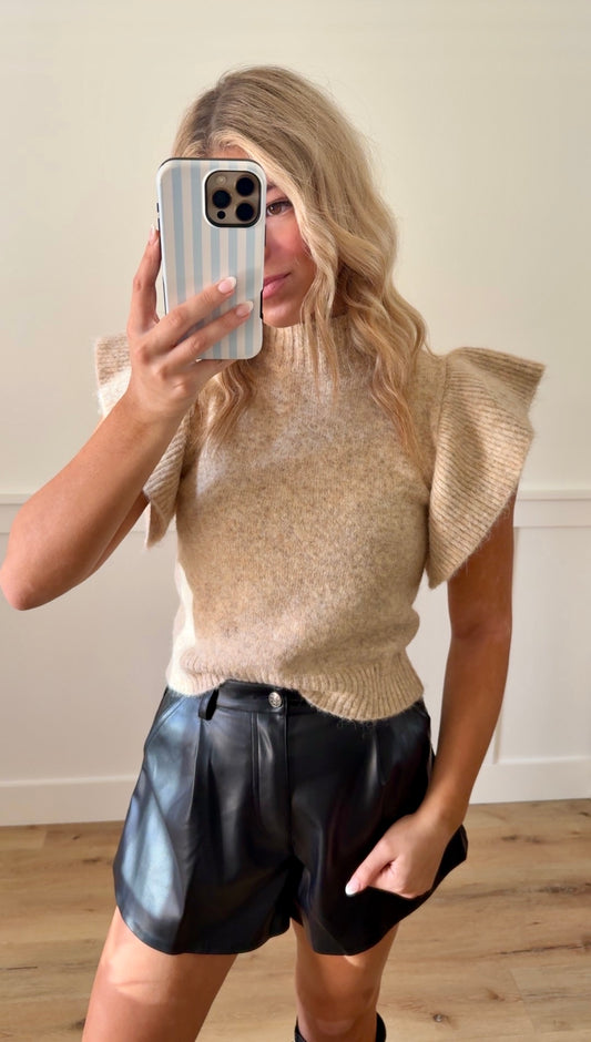 Aspen Ruffle Knit Sweater
