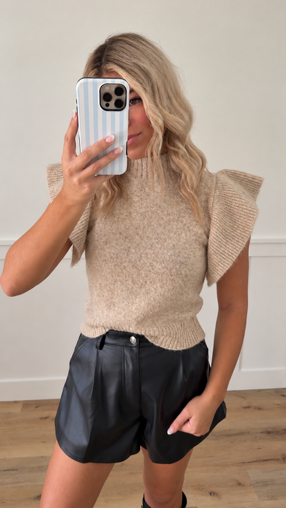 Madison Faux Leather Shorts