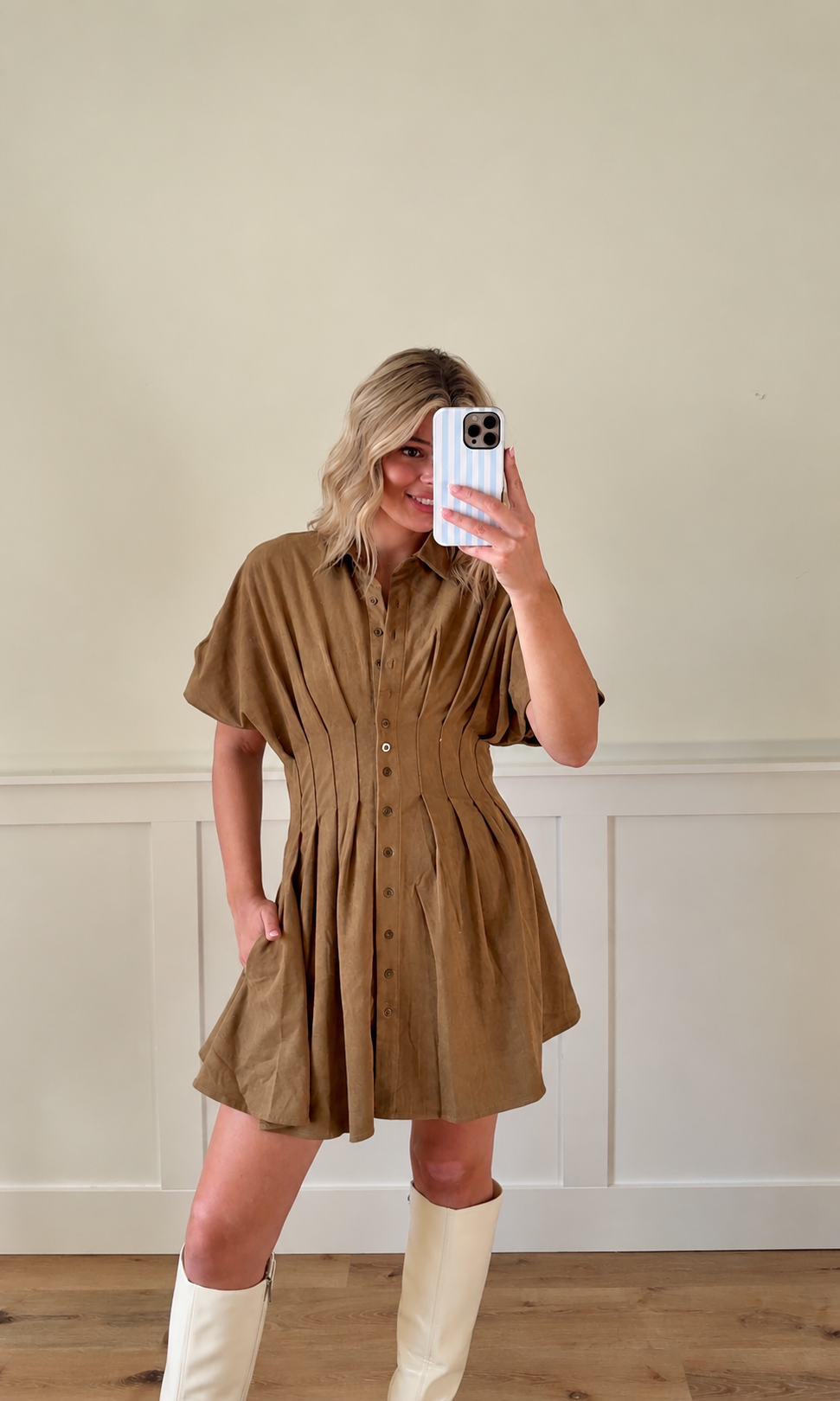 Sutton Suede Dress