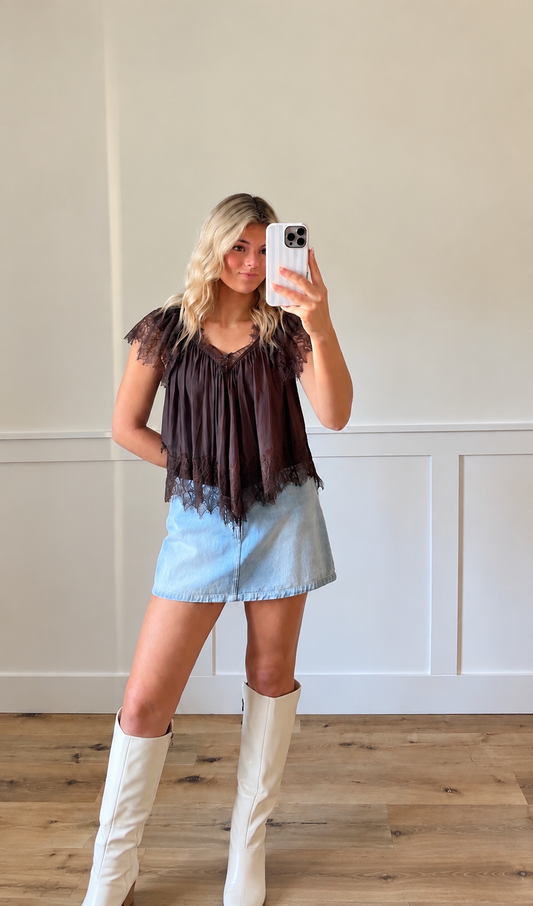 Sweet November Lace Top