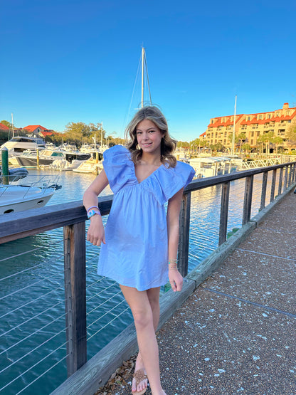 light blue baby doll dress All My Life Light Blue Textured Babydoll Mini Dress Shop the Mint