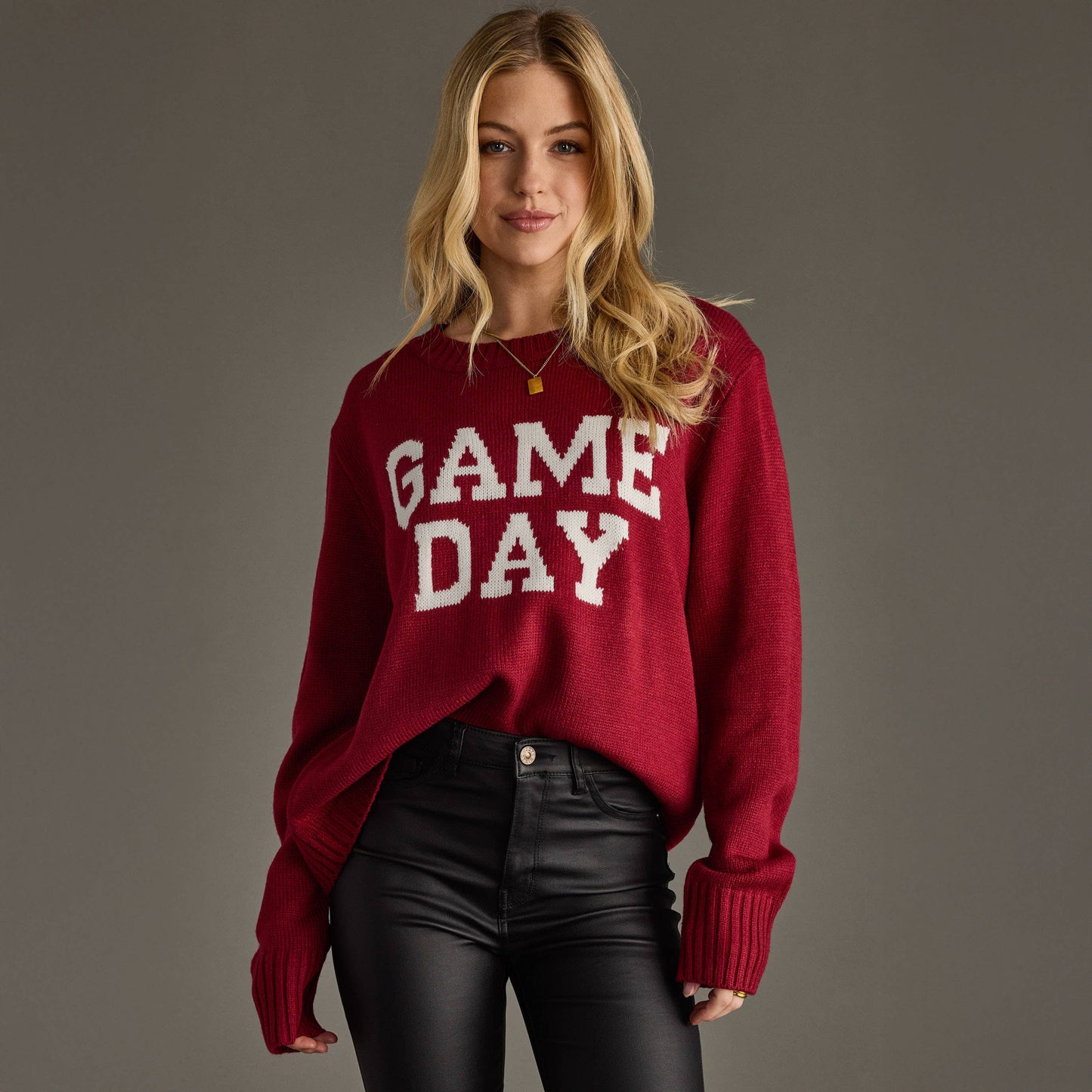 Game Day Sweater-Maroon